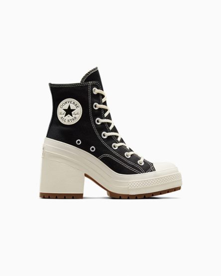 Dámské Boty Vysoké Converse Chuck 70 De Luxe Heel Černé | CZ LPYR41